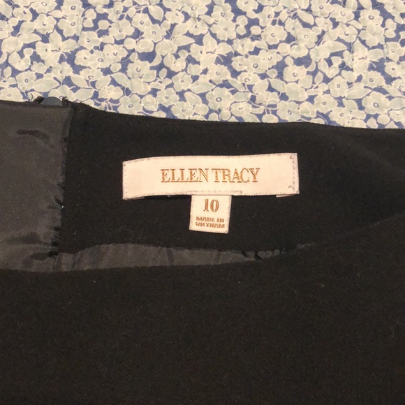 Ellen Tracy Black Pencil Skirt with Back Zipper Size: 10 - Picture 4 of 5